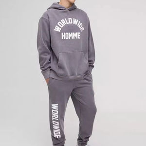 Chándales con capucha personalizados de gran tamaño para hombre, ropa informal, chándal transpirable y cómodo para hombre - Product Image 1