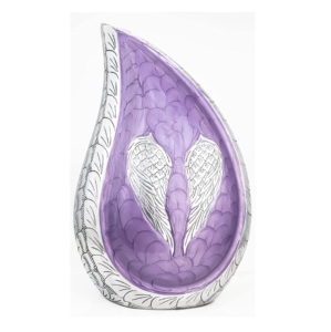 Urnas de cremación en forma de lágrima de latón y plata, urnas funerarias en forma de lágrima de tendencia caliente, urnas de cremación con diseño de lágrima de Metal con plata antigua - Product Image 4