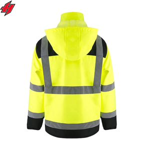 Best Seller Durable Reflective Polyester Waterproof Construction <b>Safety</b> Jacket with Multi-Function Pockets Wholesale Workwear - Product Image 4