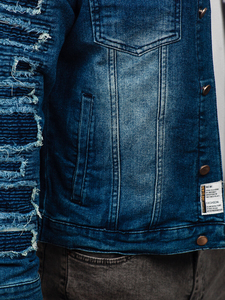 Veste pour homme best-seller Denim Tendance High Street Hiver Designs Haute Qualité Respirant Hommes Veste Respirant Confortable - Product Image 4