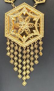 Arabic Collection 24kt Gold Plated Fine Jewelry Sets Featuring Zircon and Pearl for <b>Gift</b> Made of Copper Ring - Product Image 2