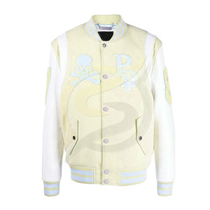 Chaqueta de invierno hecha a medida para hombre, nuevos diseños de moda con estilo de letras de chenilla bordadas - Product Image 6