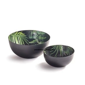 Juego de Lujo de Dos Tazones para Chocolate con Recubrimiento de Polvo Negro, Tazón para Dulces de Diseño Clásico y Elegante, Nuevo Tazón para Chocolate de Diseño - Product Image 1