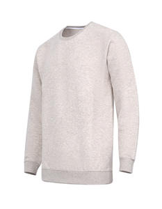 Alta calidad 500gsm en blanco Heavy Fleece cuello redondo gota hombro sudadera logotipo personalizado hombres cuello redondo sudadera - Product Image 6