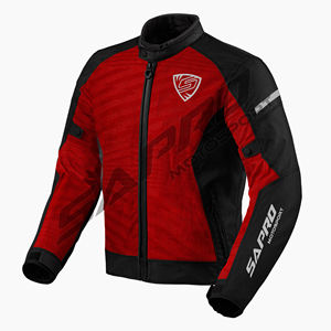 Veste de moto pour homme en Cordura de haute qualité, col montant, poche avant, longue, été, Sapro, imperméable, respirante, coupe-vent - Product Image 3
