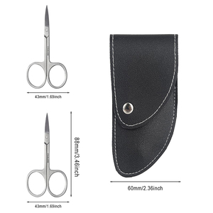 Tijera para cutículas de acero inoxidable sostenible con acabado plateado, corte suave, hoja recta, manicura, Tijera para uñas, herramienta de belleza - Product Image 5