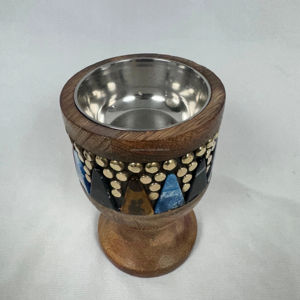 Portavelas Ovalado de Madera de Lujo para Bodas y Decoración del Hogar, Versátil Soporte para Velas de Té, Decoración Navideña Hecha a Mano - Product Image 1