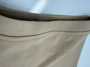 Camisa Unisex de Alta Calidad, Mezcla de Poliéster y Algodón 65/35, Color Beige Sólido, Estilo Casual de Negocios, Tejido Piqué, Manga Corta con 3 Botones, Vietnam - Product Image 6