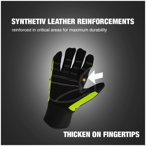 Gants de sécurité résistants aux coupures à usage intensif Matériau en cuir TPE résistant aux chocs anti-vibration élevé épaisseur de 8 oz personnalisable - Product Image 6