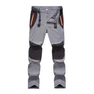 Pantalones de senderismo de verano de secado rápido para hombre, pantalones de trekking ligeros elásticos con diseño de bloque de color, tamaño táctico - Product Image 3