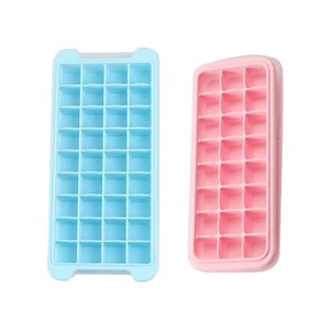 Bac à glaçons en silicone 24/36 grilles, démoulage facile, couvercle amovible flexible, 4 couleurs, empilable, moule à glace réutilisable pour cuisine - Product Image 6