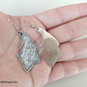 Boucles d'oreilles Kuchi de charme culturel Bijoux en argent allemands de qualité supérieure Exportation en vrac - Product Image 3