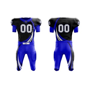 Nouvel arrivage 2022 : Ensemble uniforme de football américain avec maillot et pantalon imprimés du logo du club et motif numéroté - Product Image 3