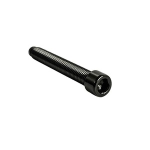 Vis à tête cylindrique hexagonale en acier inoxydable noir, filetage grossier, grade A - Product Image 1