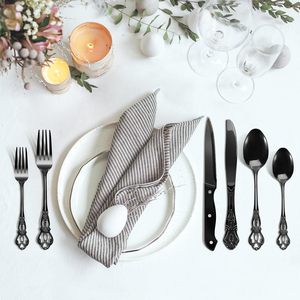 Set d'argenterie Set d'ustensiles de cuisine Set de vaisselle Couverts en acier inoxydable Nouvelle arrivée Couverts en satin Garantie à bas prix - Product Image 2