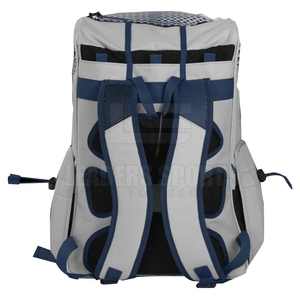 Sac à dos de baseball/softball de haute qualité avec logo personnalisé imprimé, design géométrique, fermeture éclair, port USB, imperméable, en nylon/polyester - Product Image 2