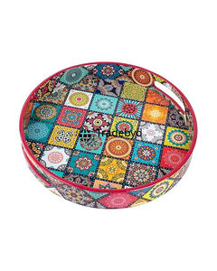 Tradebyd Plateau en bois MDF moderne Plateau de service élégant fait à la main pour la maison et le bureau - Product Image 3