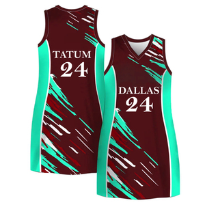Qualité supérieure Séchage rapide Dames Netball Uniformes Conception Personnalisée Respirant Basket-Ball Applique En Gros Sport Voit ensemble - Product Image 4