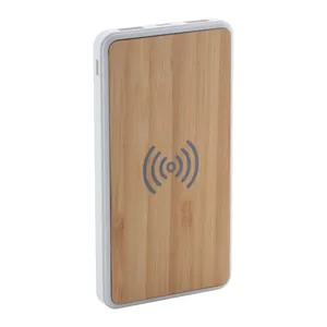Power Bank Wireless in Bambù Promozionale con Design Ecologico - Product Image 1