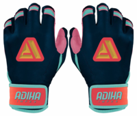 Guantes de Bateo de Béisbol Antideslizantes de Cuero Profesional Personalizados, Protección Duradera para las Manos, Agarre Superior, Adiha Impex