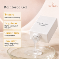 Gel de structure transparente, fort, pour renforcer les ongles, gel de construction à viscosité épaisse pour ongles faibles et fins