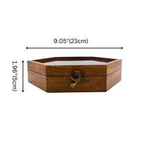 Boîte à épices hexagonale artisanale avec cuillère en plastique, logo personnalisé, couleur personnalisée, utilisation à domicile ou au restaurant, accessoires de cuisine à bas prix, outils pour herbes - Product Image 2