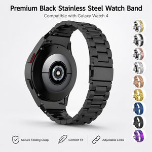 Cinturino per Orologio in Acciaio Inossidabile Solido, Bracciale a Maglie Metalliche Compatibile con <span class=keywords><strong>Samsung</strong></span> Galaxy <span class=keywords><strong>Watch</strong></span> <span class=keywords><strong>4</strong></span> Classic 46mm, Produttore OEM Personalizzato - Product Image 1