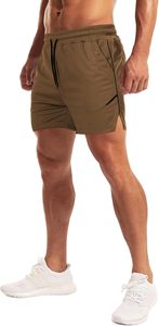 Short de fitness sportif à séchage rapide pour hommes évacuation de l'humidité respirant Anti-rides taille élastique Gym Wear prêt à expédier - Product Image 5