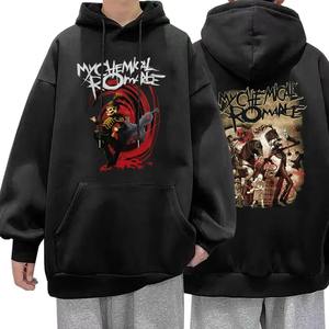 Unisex Rock Hoodie with Black Parade Print <b>Vintage</b> Fleece Long Sleeve Oversized Hoody Anti-Shrink Knitted <b>Sweatshirts</b> - Product Image 2