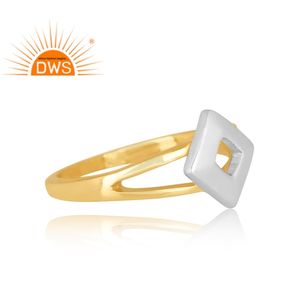 Anillo de plata esterlina fina con diseño hecho a mano, joyería personalizada para mujer, regalo para ella - Product Image 3