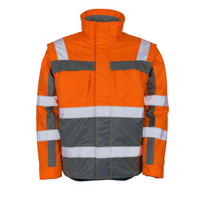 Chaqueta de tráfico de alta visibilidad con certificado CE, chaquetas de seguridad reflectantes, estilo de seguridad al por mayor, atuendo a granel - Product Image 6