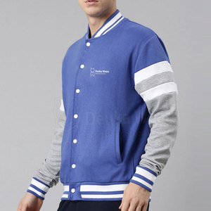 Chaquetas Letterman de Manga Larga para Hombre, Personalizadas con Etiqueta Privada, MOQ Bajo, Bordado de Chenilla Transpirable en Algodón, para Uso en Exteriores - Product Image 2