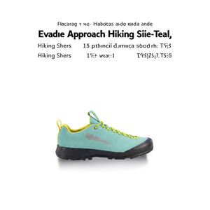 รองเท้าเดินป่า Evadne Approach สีเขียวอมฟ้า - Product Image 2