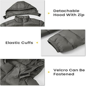 Vestes pour hommes 2025 Mode d'hiver Design élégant personnalisé Veste matelassée à capuche Veste pour hommes - Product Image 4