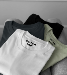 T-shirt à col rond en coton décontracté pour femmes, vêtements quotidiens écologiques avec manches courtes, étiquettes personnalisées pour les mesures américaines et européennes - Product Image 1