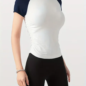 Logotipo personalizado de las mujeres de moda Sexy espalda transpirable chaleco Fitness gimnasio desgaste Sexy estilo corto entrenamiento Crop Top - Product Image 4