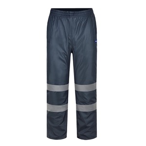 Pantalon de survêtement AYKRM haute visibilité, réfléchissant, décontracté, taille mi-haute, à rayures de sécurité, imperméable, coupe-vent, long, Oxford, pour le cyclisme, la randonnée, les voyages - Product Image 2