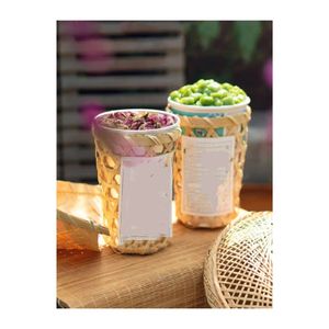 Venta superior 2025 Cesta portavasos de bambú natural hecha en Vietnam con/sin asas para bebidas - Product Image 2
