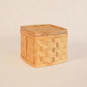 กล่องไม้ไผ่ทรงสี่เหลี่ยมพร้อมฝาปิดทำจากไม้ไผ่กล่องไม้ไผ่ธรรมชาติเป็นมิตรกับสิ่งแวดล้อมของตกแต่งโต๊ะในบ้านขายส่งจากเวียดนาม - Product Image 6