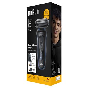 Cabezal de Repuesto para Afeitadora Eléctrica Serie 5 EasyClean Negro y Azul Ricaricabile 52 B1650S para Barba - Product Image 2