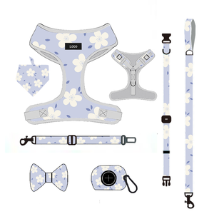 Tunjukkan lead tali kerah Tautan Kuba tali pengikat kabel kucing menghindari bukti jalinan taktis dan set tali kekang kulit asli anjing - Product Image 1