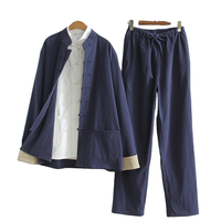 Ensemble de vêtements traditionnels chinois Tang en gros – Tenue décontractée unisexe pour arts martiaux, extensible, respirante et légère