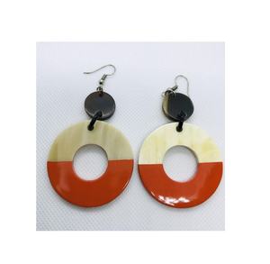 Different Design Horn Earrings for Women Made of Buffalo Horn Natural Design Piece with Handmade Polished - Product Image 2