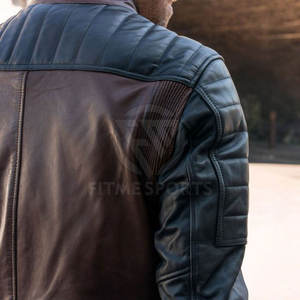 Veste de moto d'hiver à bas prix de haute qualité pour hommes veste de moto à design unique et à contraste de couleur pour hommes - Product Image 6