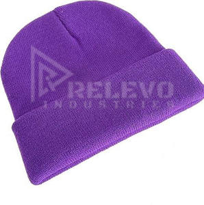 Bonnet unisexe bleu, quotidien, personnalisé, homme femme, durable, à revers côtelé, bonnet d'hiver en tricot, doux, design personnalisé - Product Image 2