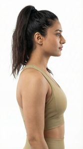 Soutien-gorge de sport beige en grès à maintien élevé pour femmes, sans couture, compression, gym, fitness, yoga, vêtements de sport, soutien-gorge personnalisé OEM - Product Image 3