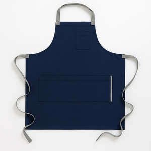 ผ้ากันเปื้อนผ้าแคนวาส MOQ ต่ำ รับทำโลโก้ ผ้ากันเปื้อนสไตล์เกาหลีญี่ปุ่น ผ้าฝ้ายสำหรับผู้ชาย มีกระเป๋าใส่เครื่องมือ สำหรับทำอาหาร ร้านอาหาร - Product Image 6