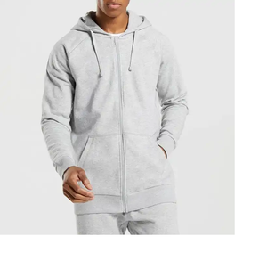Prix de gros, OEM personnalisé, surdimensionné, lourd, tissu épais, poignets irréguliers, articles de mode, style tout-en-un, sweat à capuche zippé - Product Image 4