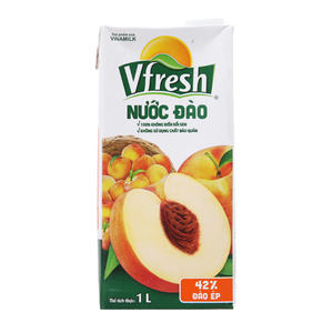VFresh-Bebida de jugo de melocotón, 1L de alta calidad y al mejor precio al por mayor de Vietnam - Product Image 1