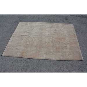 Alfombra de 4.6x6.4 pies, Alfombra Turca Vintage, Alfombra de Lana Marrón - Product Image 3